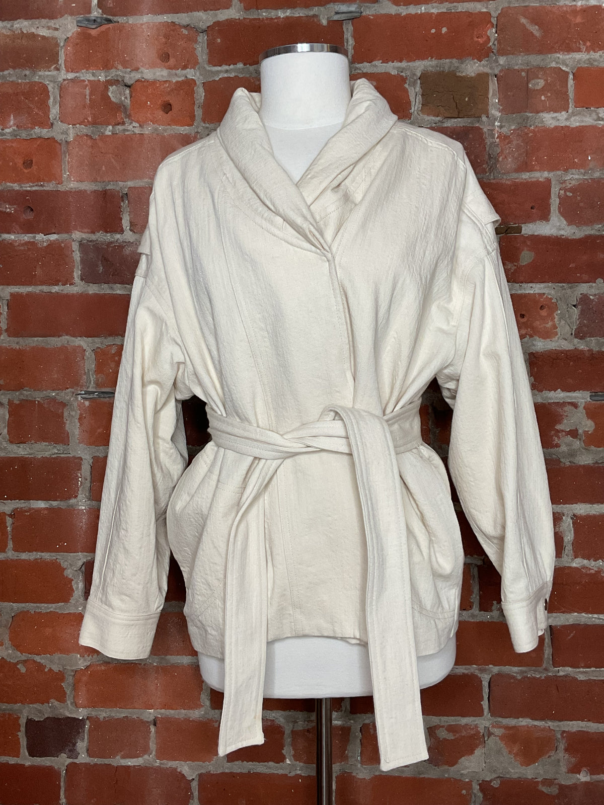 NWT BA&SH Belted Cotton Wrap Jacket | SZ 2