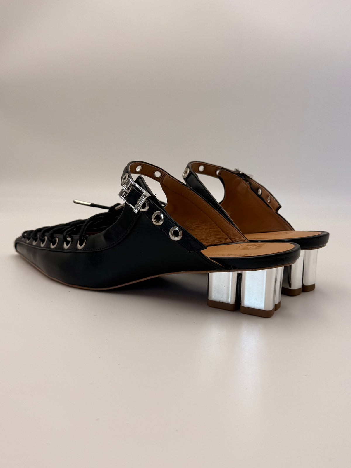 GANNI Lace-Up Mules | SZ 41