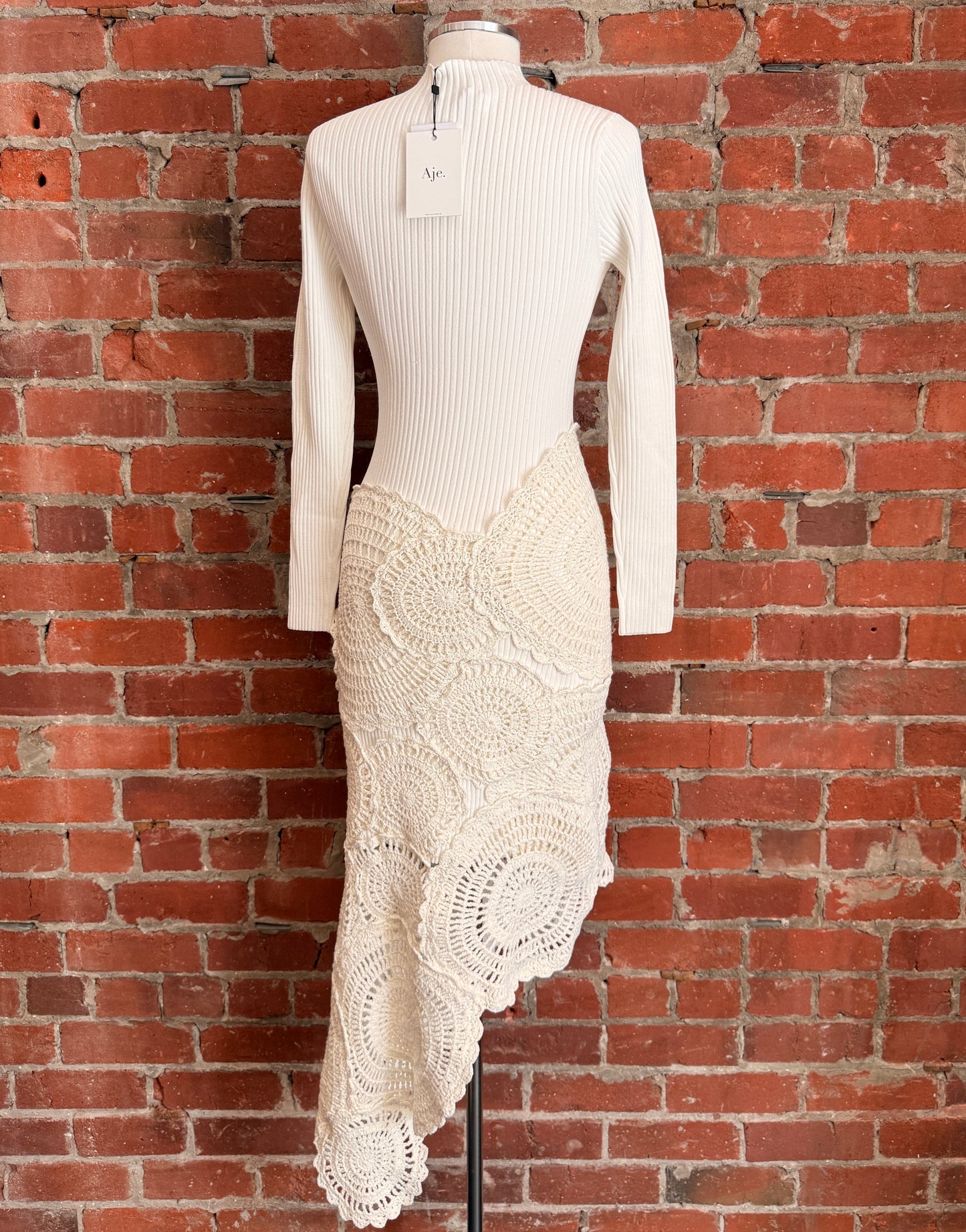 NWT Aje Mosaic Crochet Midi Dress | SZ XS