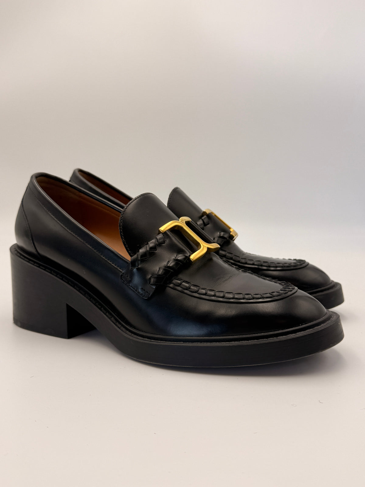Chloe Marcie Leather Loafers | SZ 39