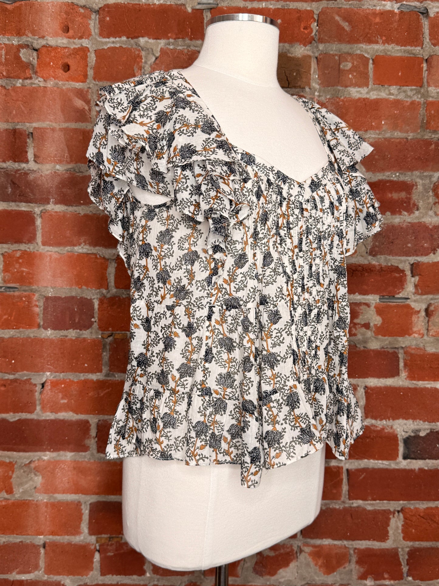 Isabel Marant Madrana Floral-Print Top | SZ 36