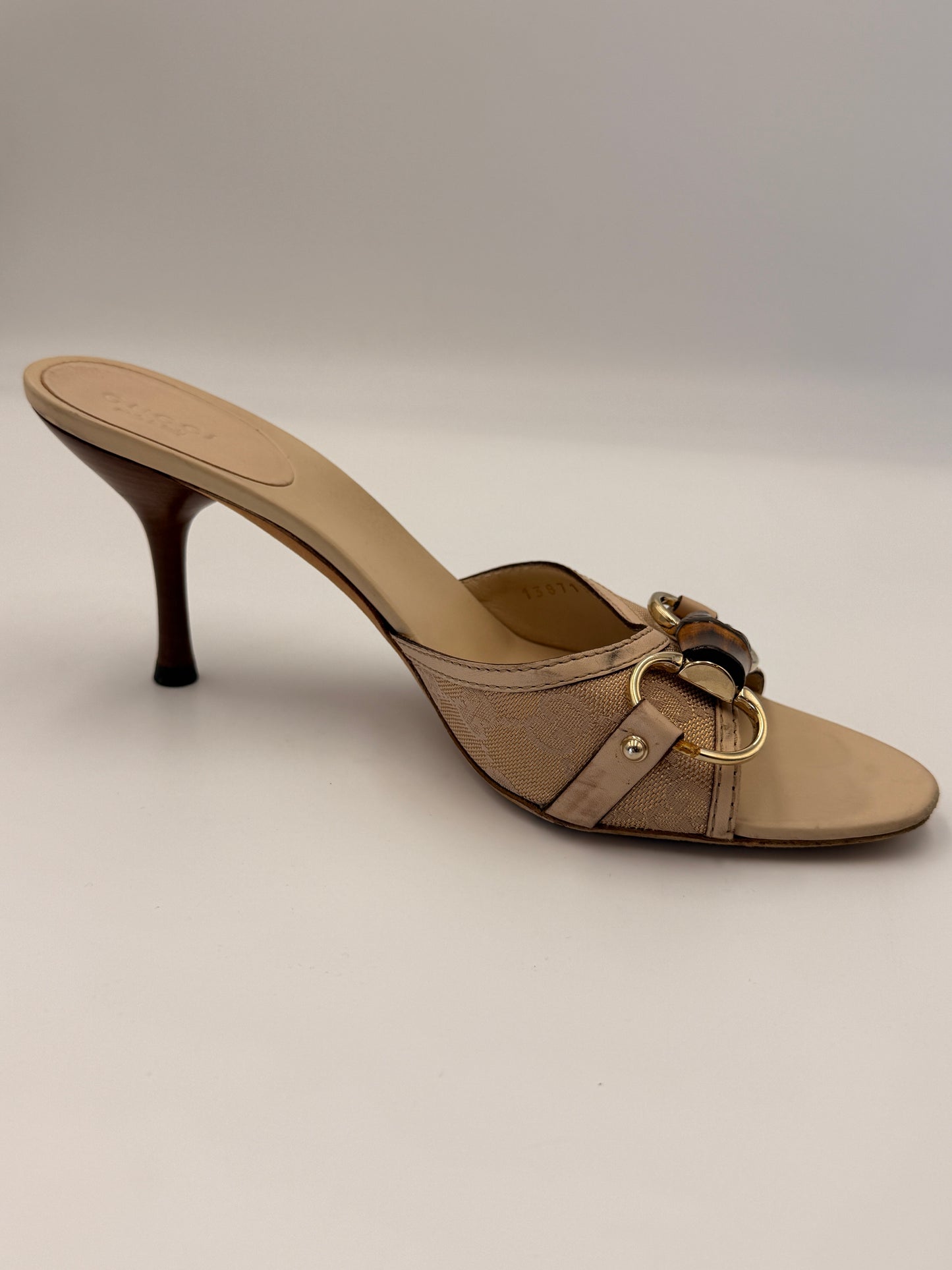 Gucci Bamboo Bit Mule Heel | SZ 7.5