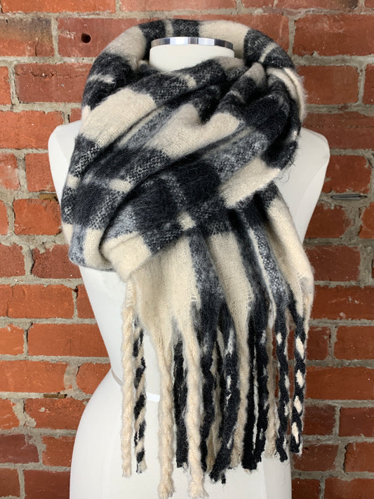 All Saints Brushed Check Blanket Scarf | SZ OS