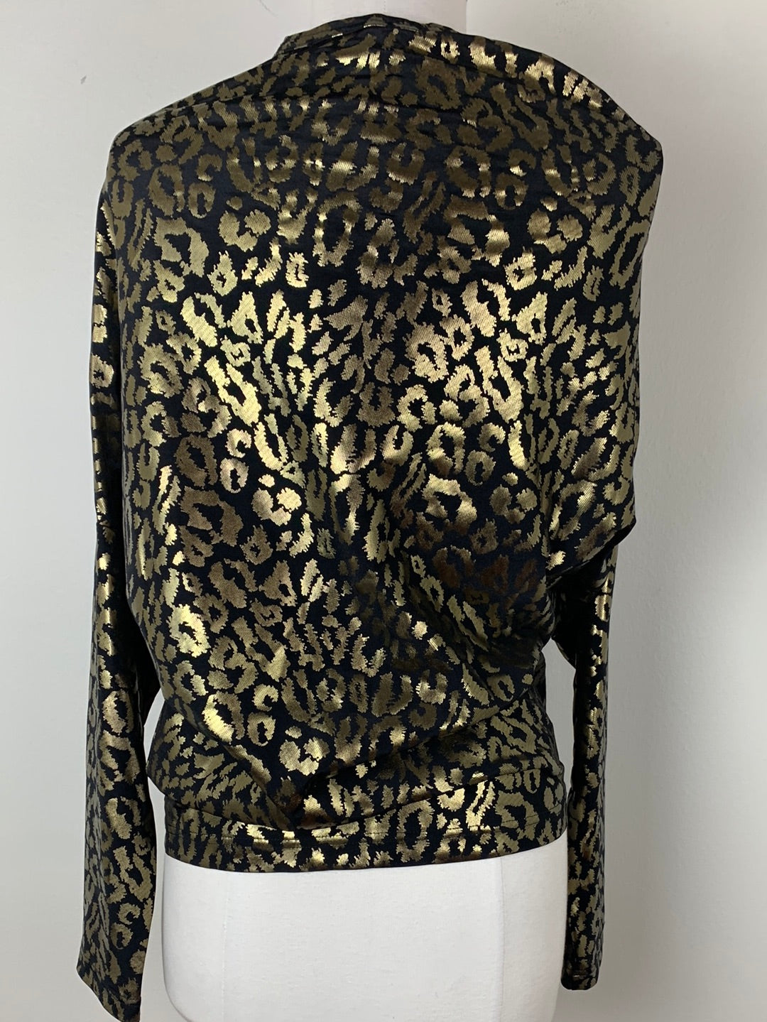 Comme Des Garcons Leopard Foil Top | SZ M | NWT