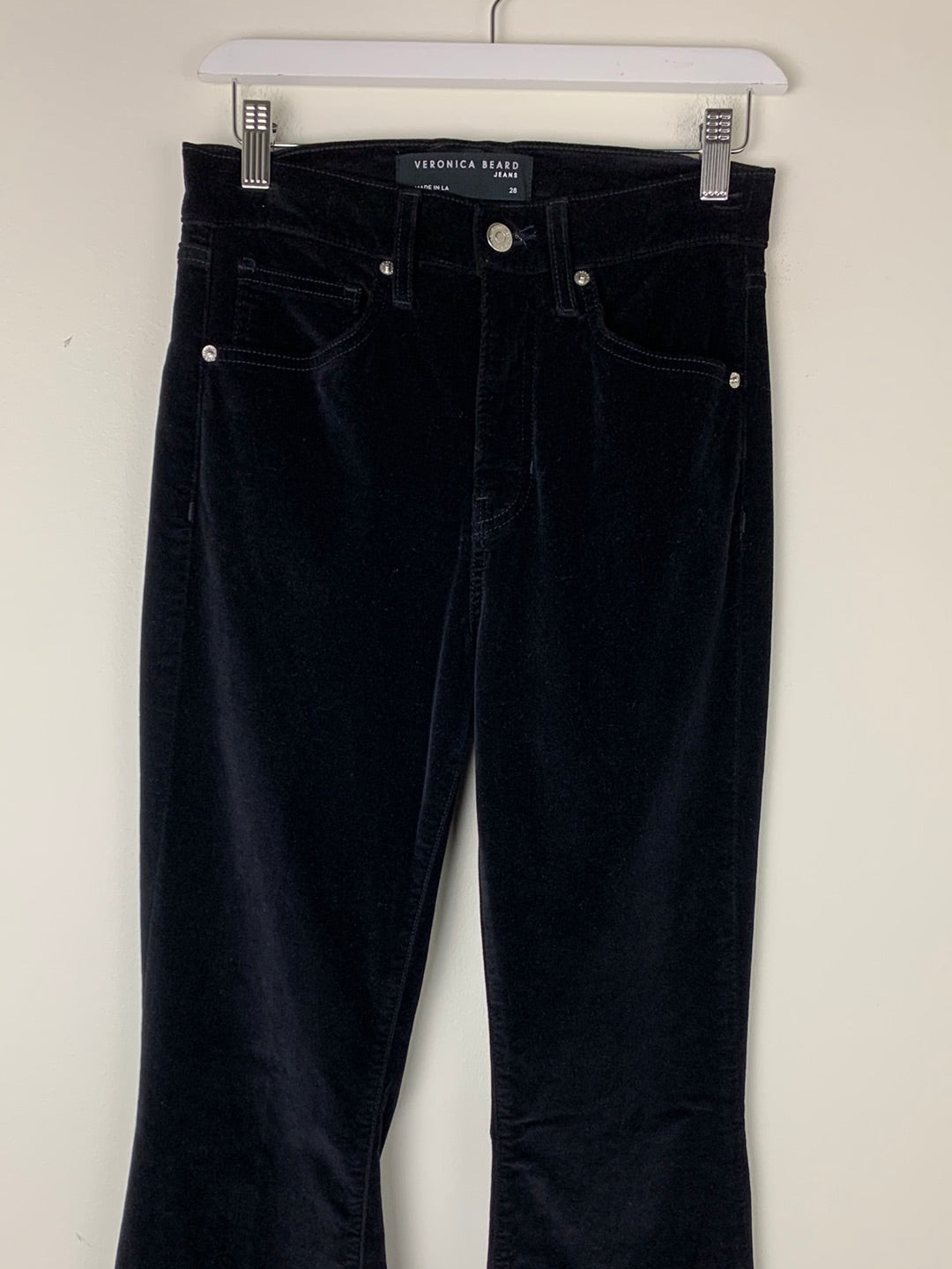 Veronica Beard Sheridan Velvet Flared Pants | SZ 28