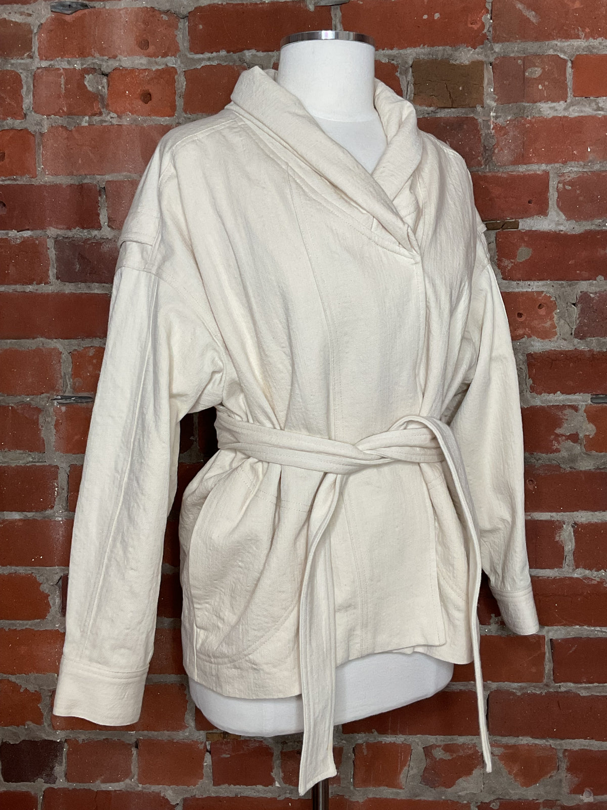 NWT BA&SH Belted Cotton Wrap Jacket | SZ 2
