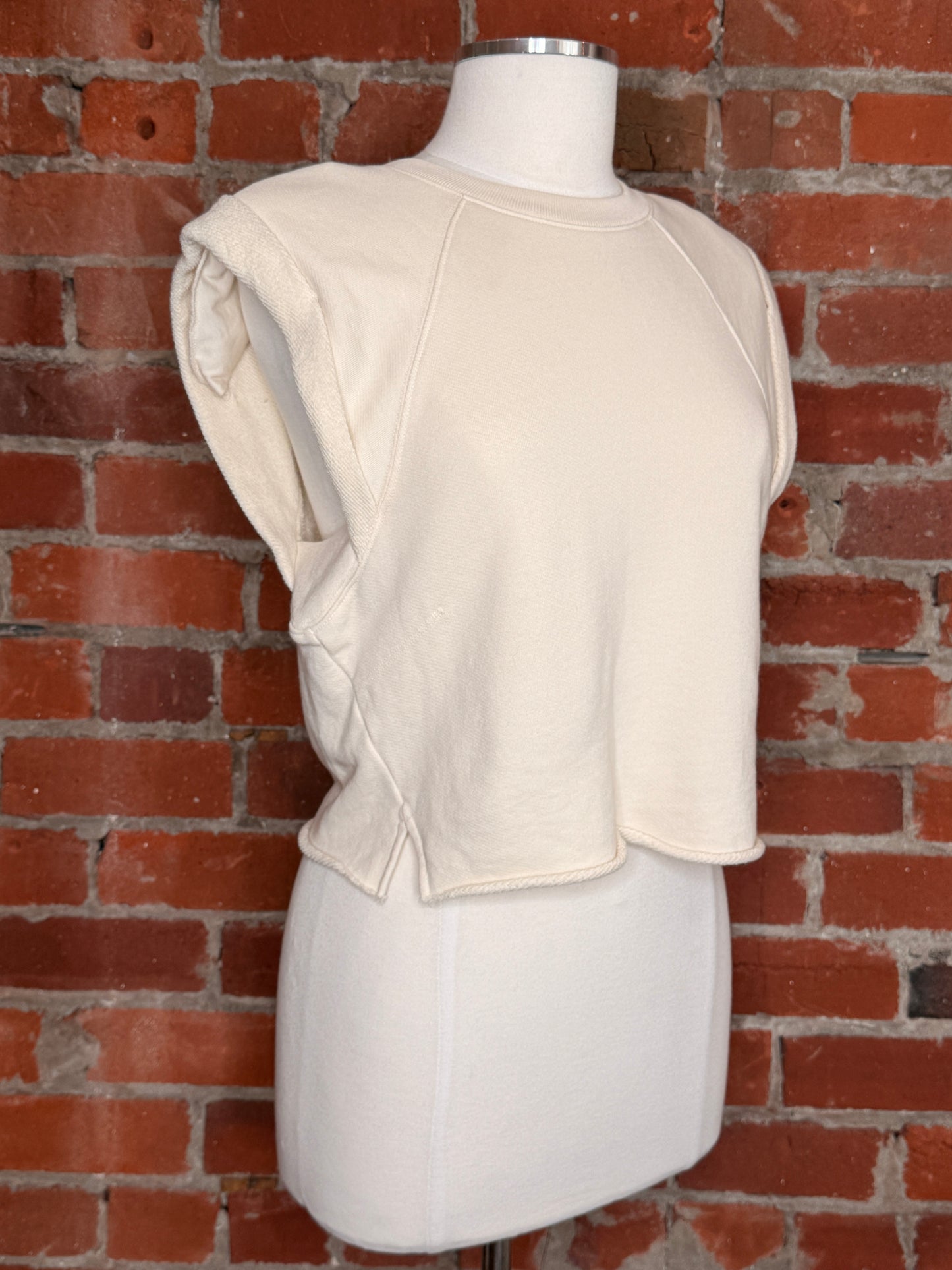 Frame Rolled-Up Muscle Shirt | SZ XS