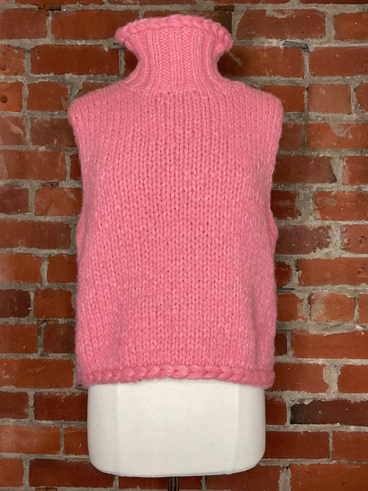 NWT Smythe x Augden Handknit Sleeveless Turtleneck | SZ XS