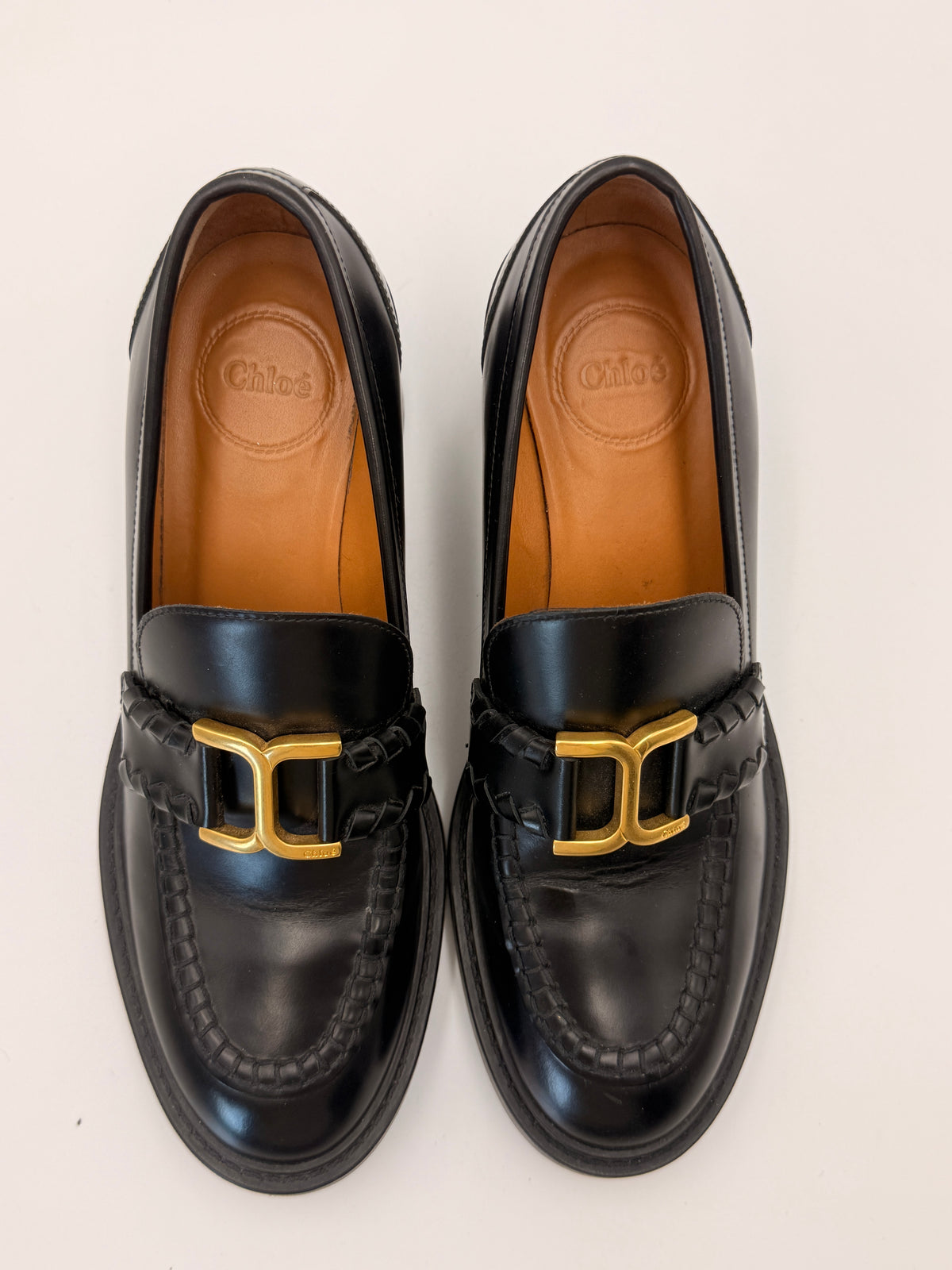 Chloe Marcie Leather Loafers | SZ 39