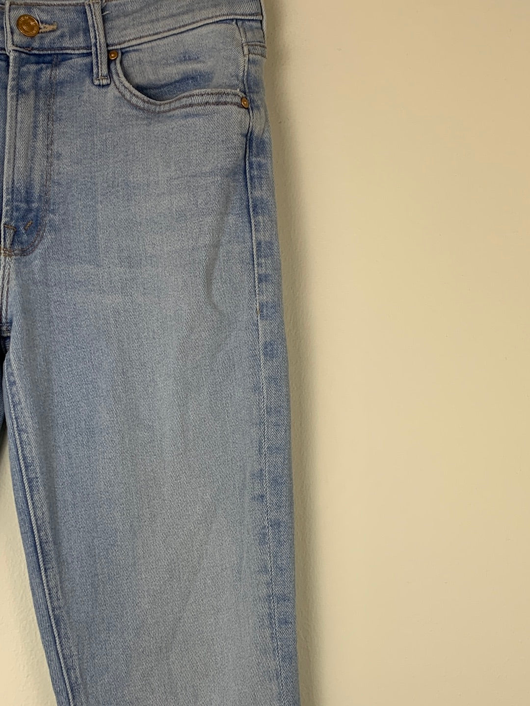 Mother The Mid Rise Dazzler Crop Fray Jeans | SZ 26