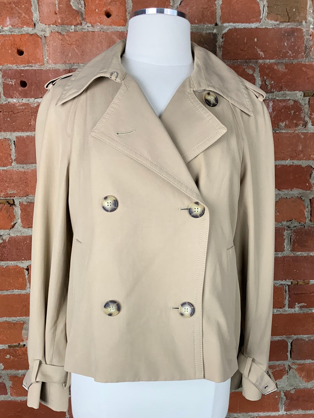 Club Monaco Crop Soft Trench | SZ M | NWT