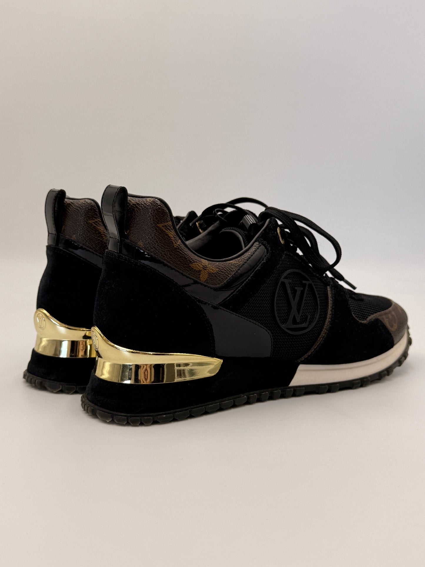 Louis Vuitton Suede Monogram Run Away Sneakers | SZ 38