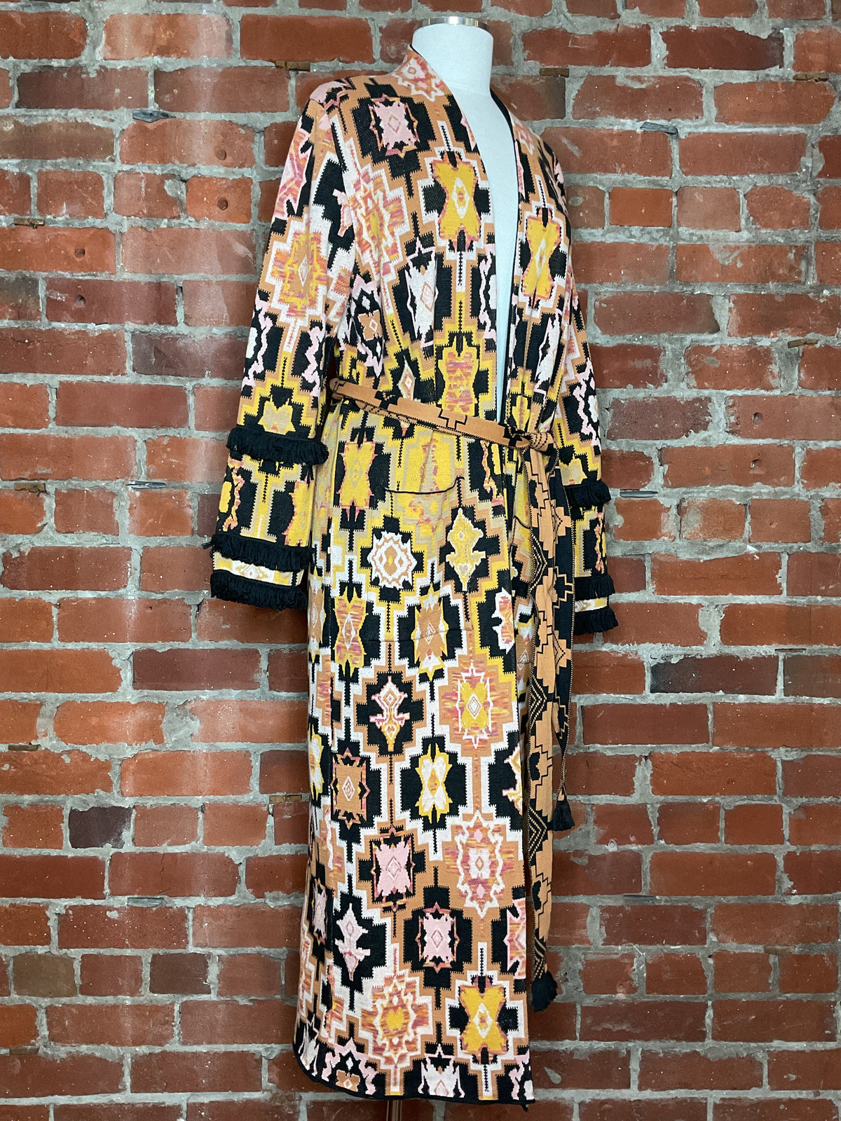 Hayley Menzies Magic Mosaic-Jacquard Cotton Duster | SZ L