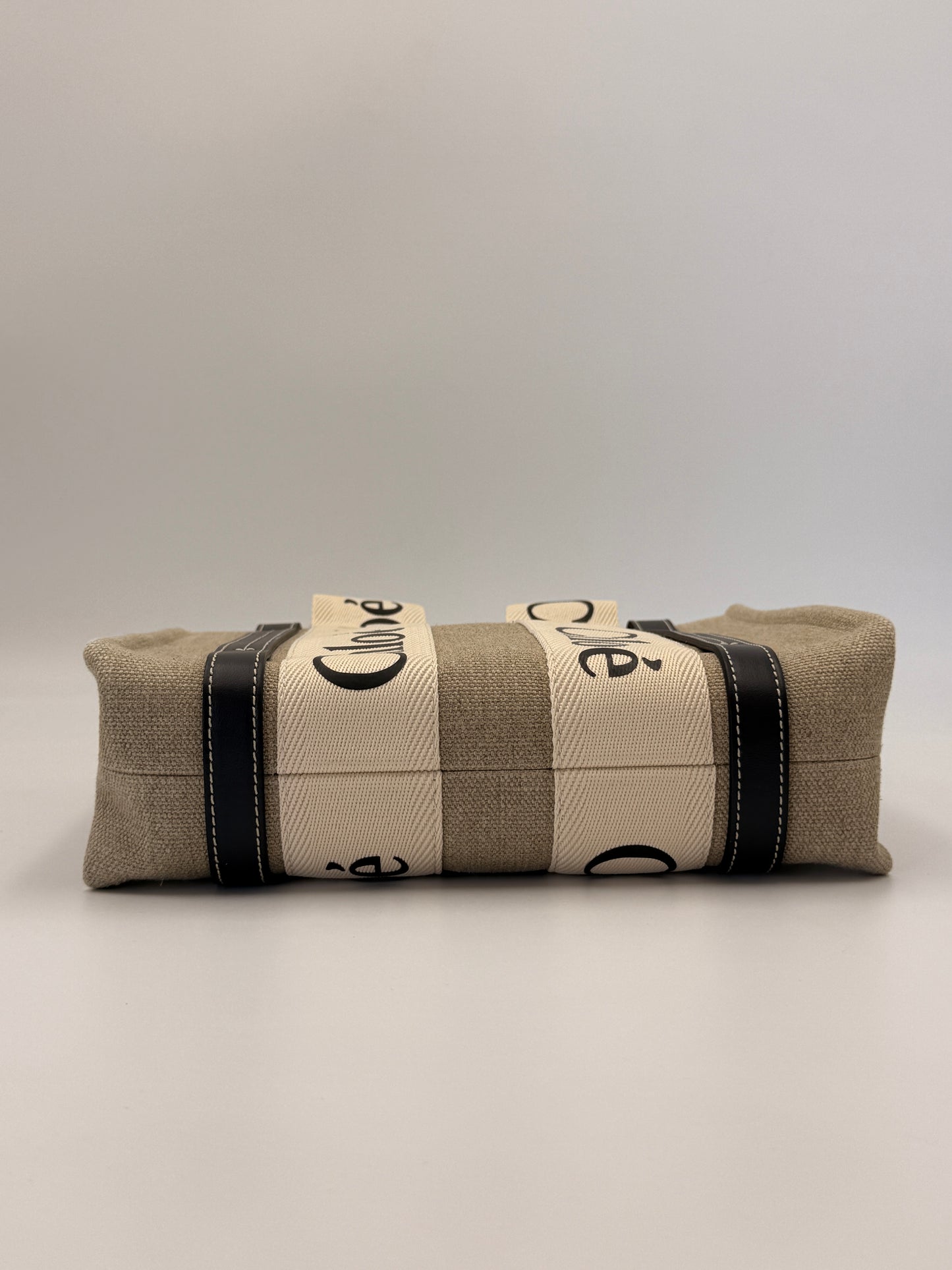Chloé Small Woody Linen Tote
