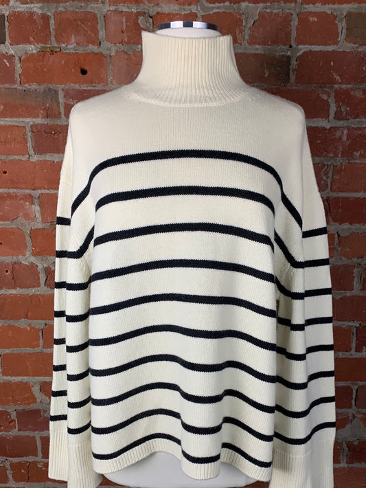 Anine Bing White Courtney Turtleneck | SZ M