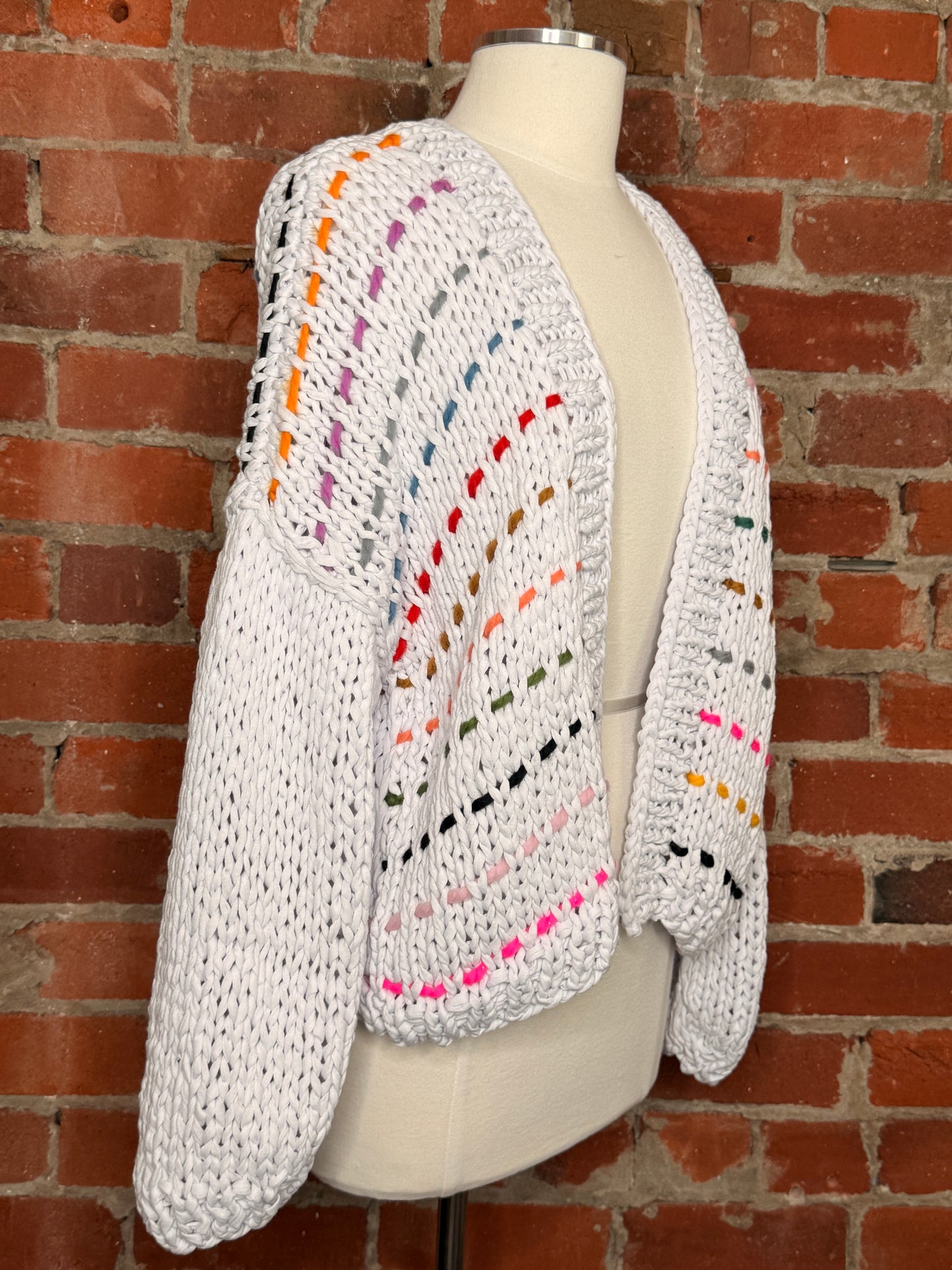 GOGO Sweaters Oversized Purple Knit Cardigan | One Size