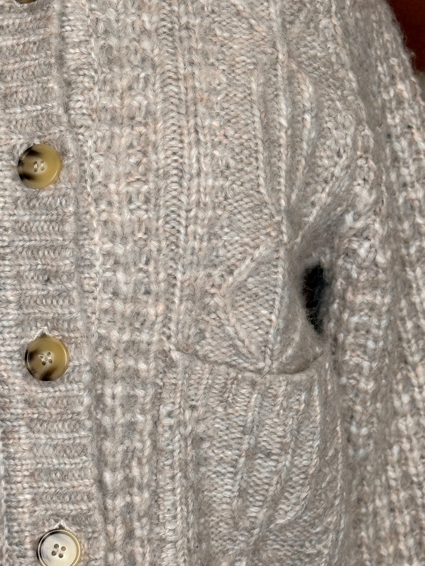 The Great Shrunken Cable Knit Cardigan | SZ 0