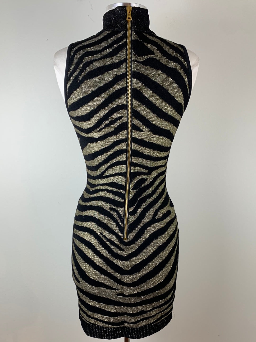 Balmain Zebra Print Mini Dress | SZ 40