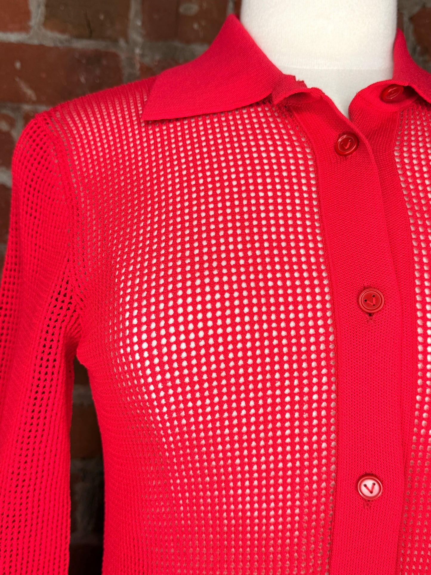 Bottega Veneta Mesh Buttoned Cardigan | SZ L