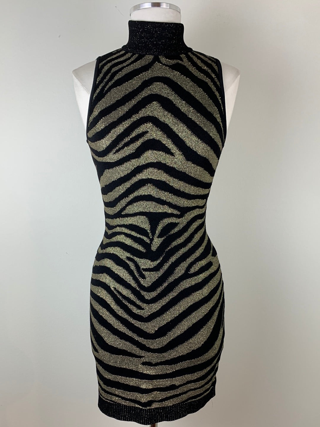 Balmain Zebra Print Mini Dress | SZ 40