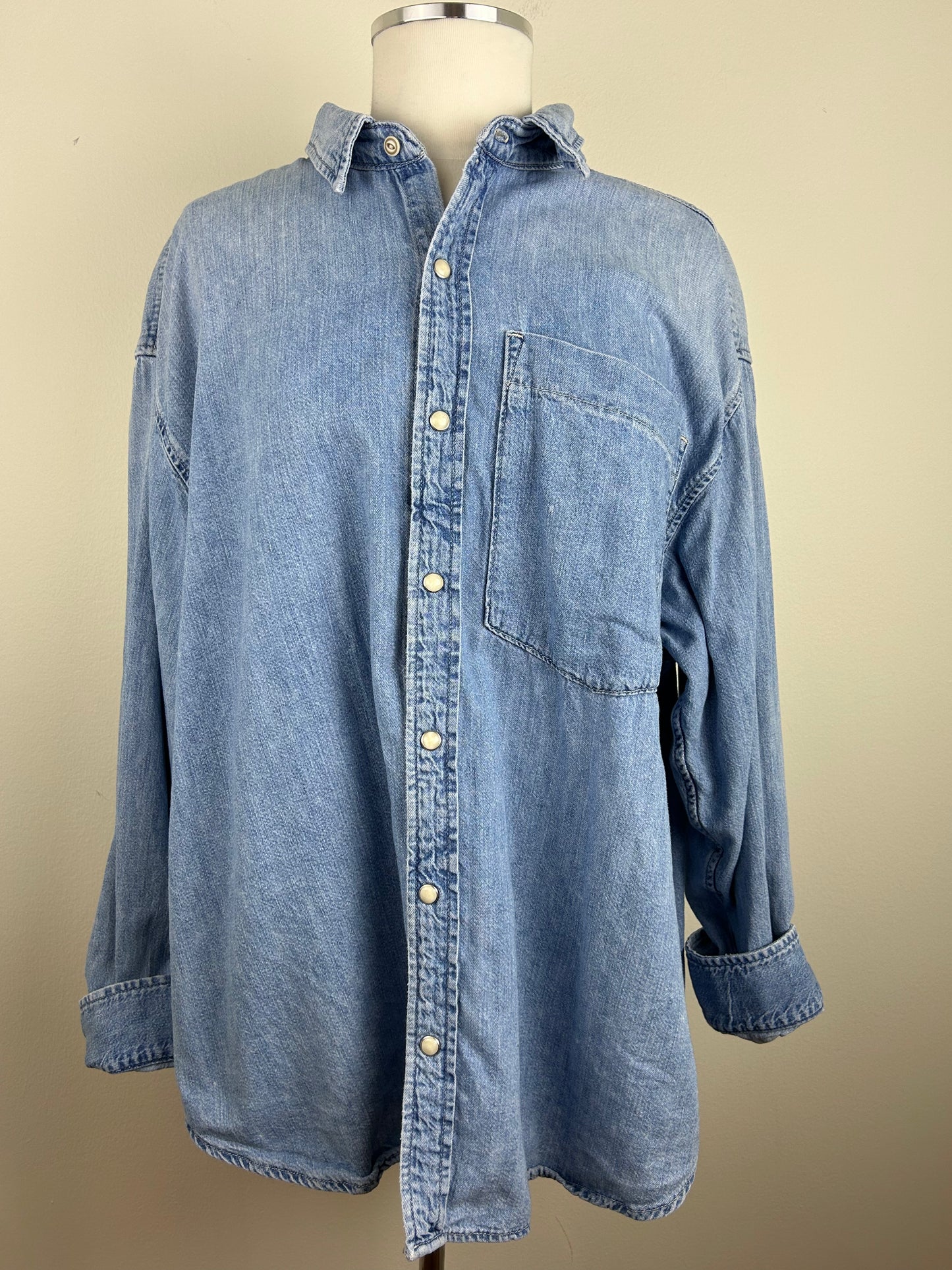 MOTHER "Dont Lose Your Shirt" Denim Shirt | SZ L