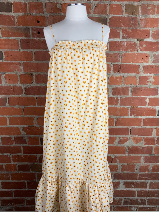 We Wore What Floral Ditsy Daisies Dress | SZ M