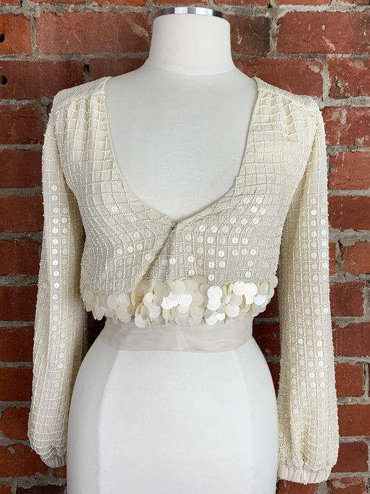 X by NBD Bea Embellished Top | SZ XS