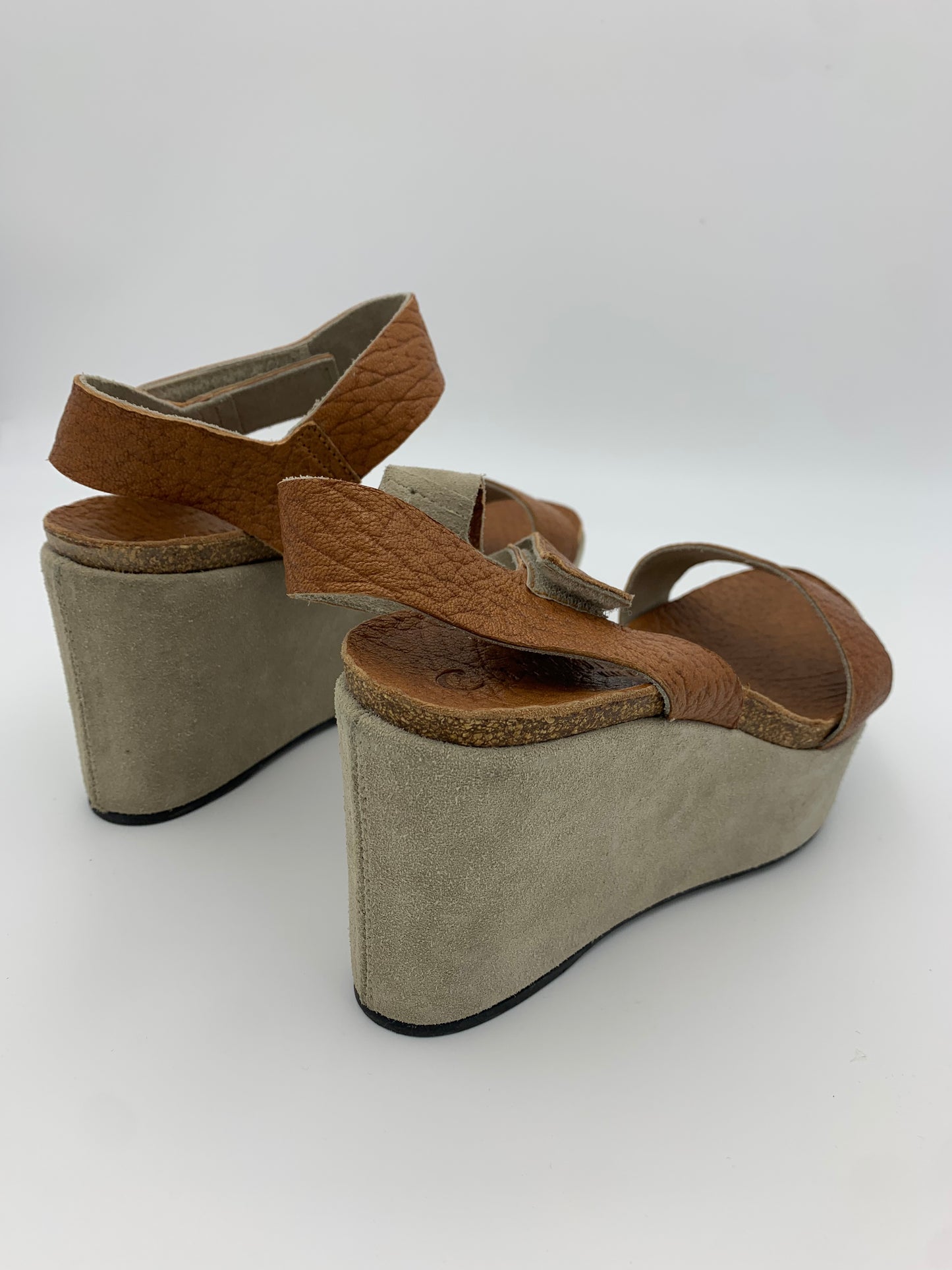 La Canadienne Leather Wedge Sandle | SZ 37