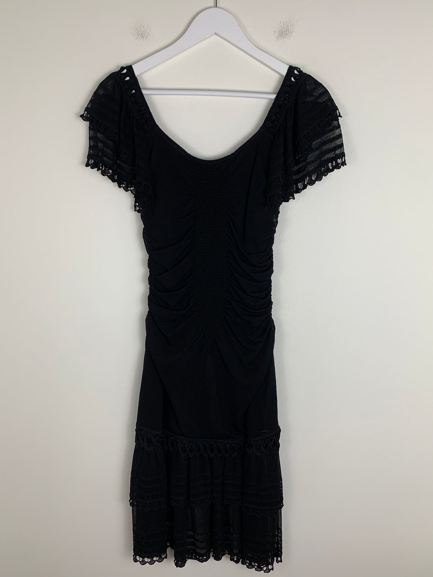 Chanel Black Vintage Midi Dress | SZ 36