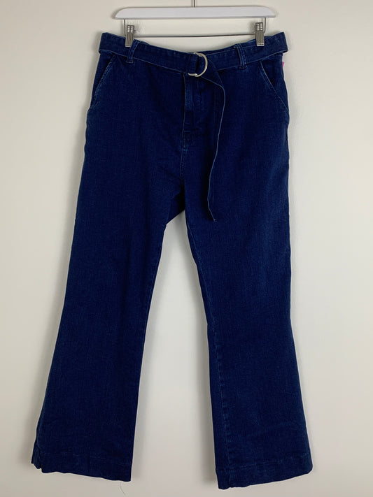 FRAME Le High Flare Belted Jeans | SZ 30