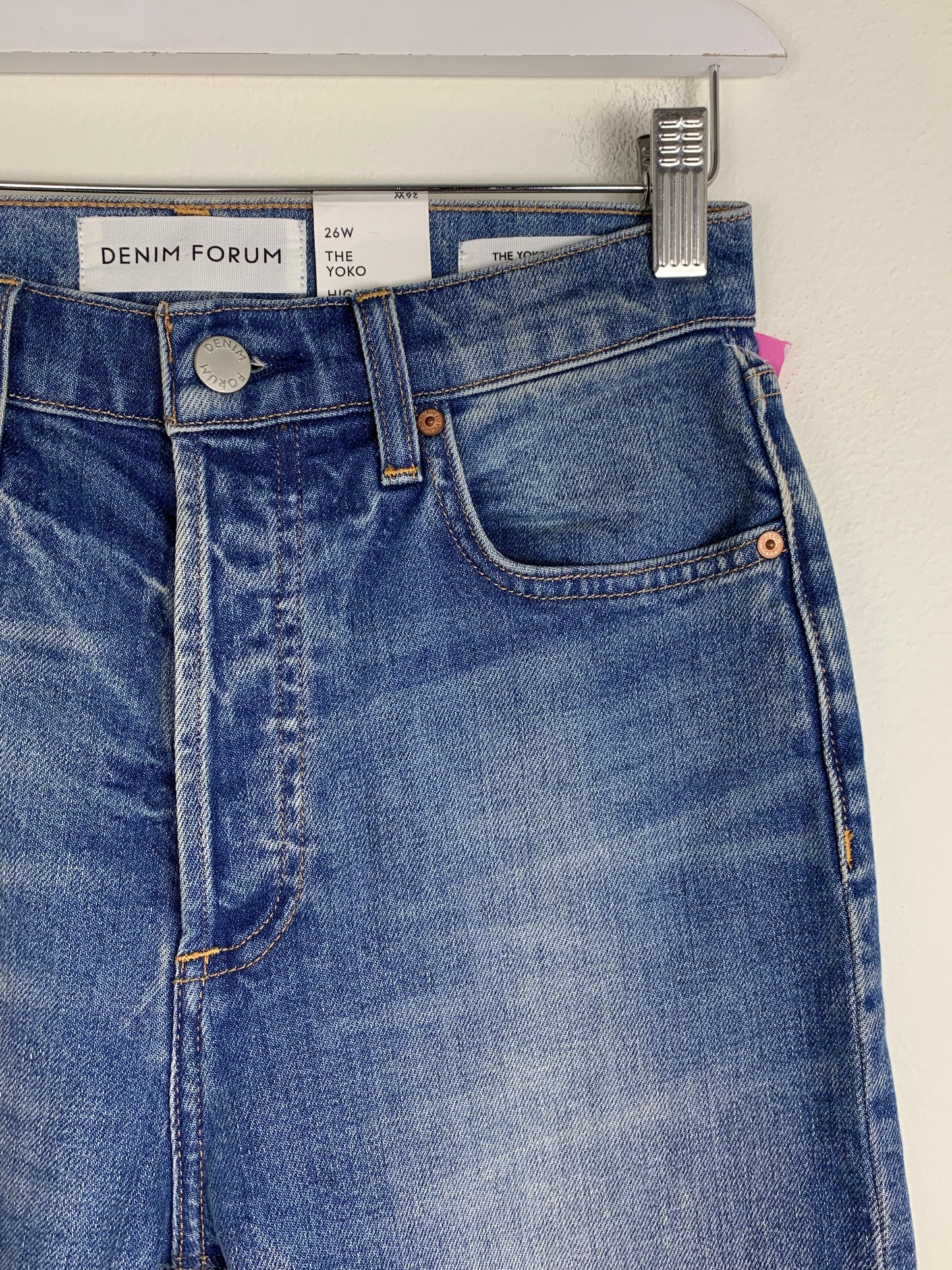 Denim Forum The Yoko High Rise Slim 30L | SZ 26 | NWT