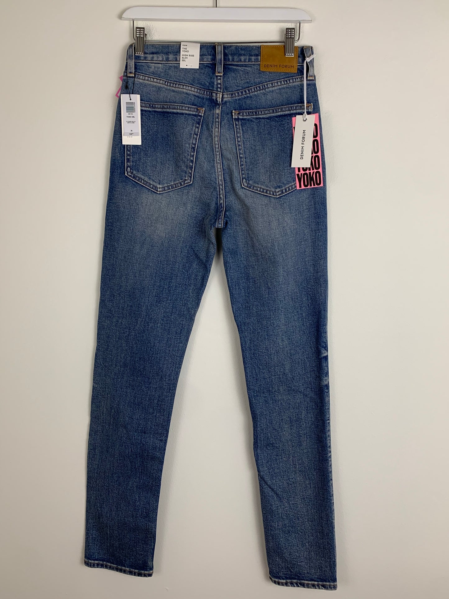 Denim Forum The Yoko High Rise Slim 30L | SZ 26 | NWT