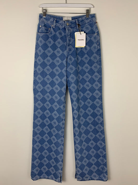 Nanushka Maeson Monogram Jeans | SZ 26 | NWT