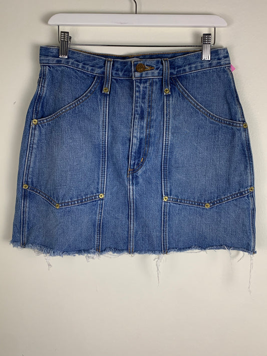 RE|DONE Work Skirt in Wasted Indigo | SZ 28