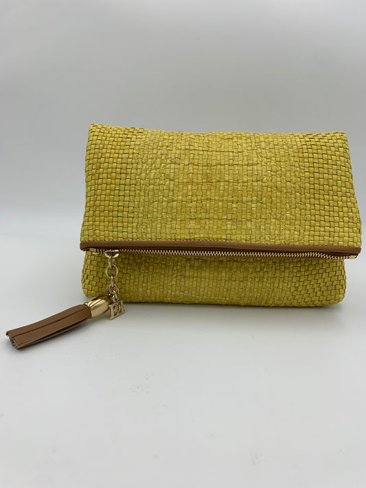 Escada Woven Fold-Over Clutch |