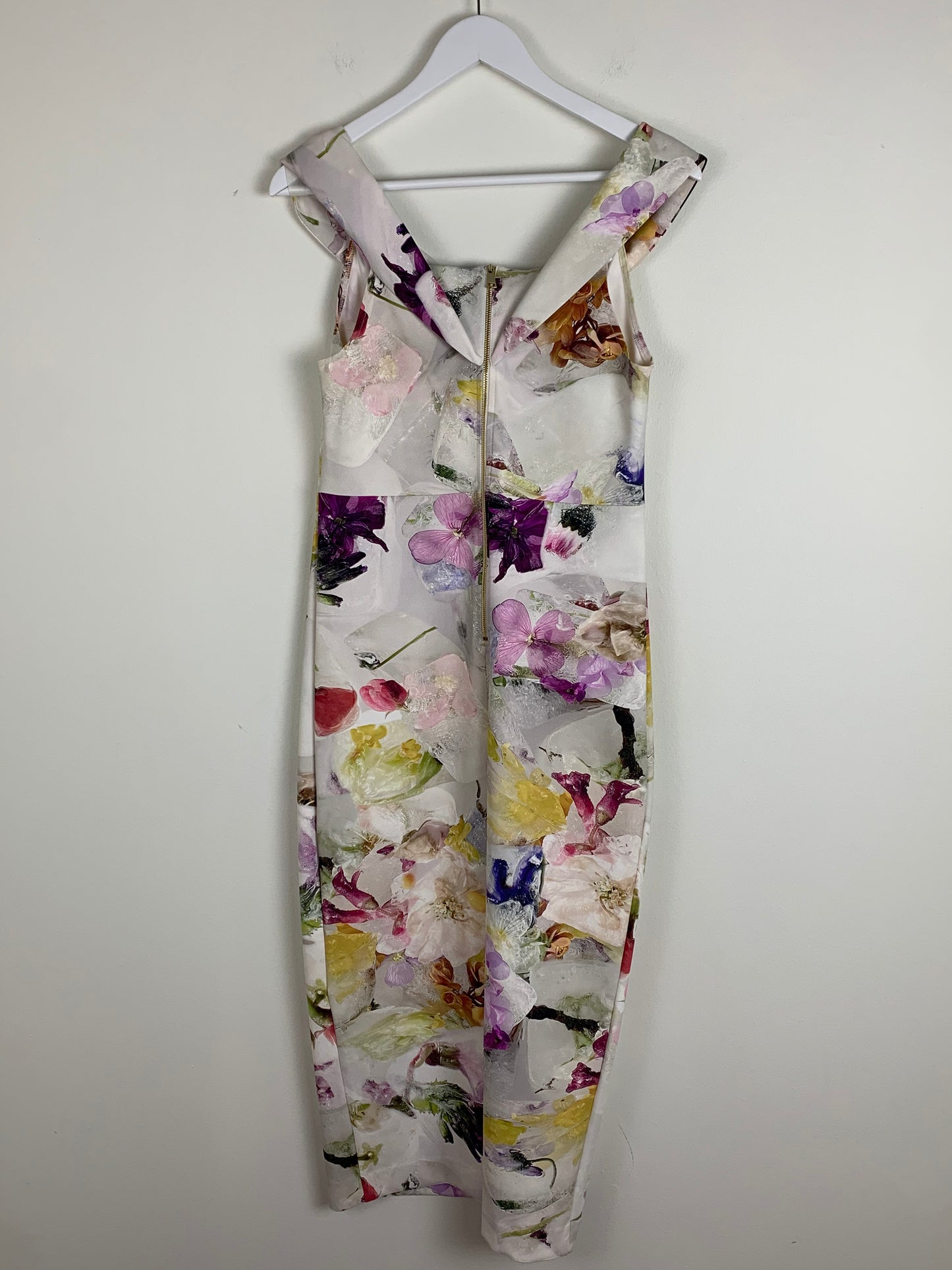 Ted Baker Merreen Scuba Floral Midi Dress | SZ 3 | NWT