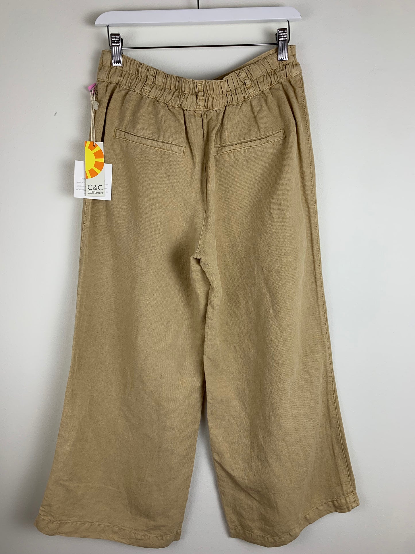 C&C California Vintage Look Linen Pant | SZ 4 | NWT