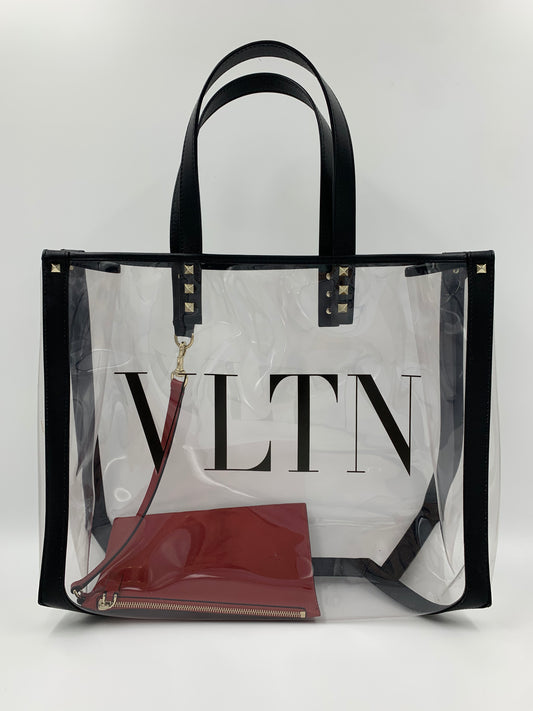 Valentino Transparent Shopping Tote