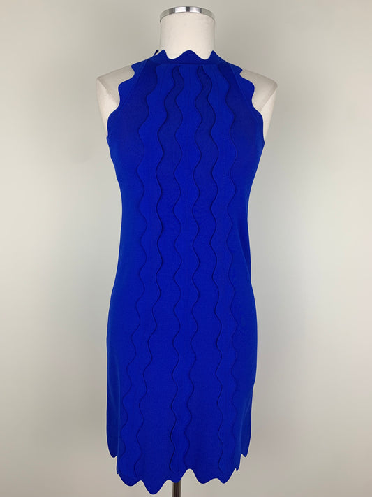 Ted Baker Rianori Knitted Swing Dress in Blue | SZ 0