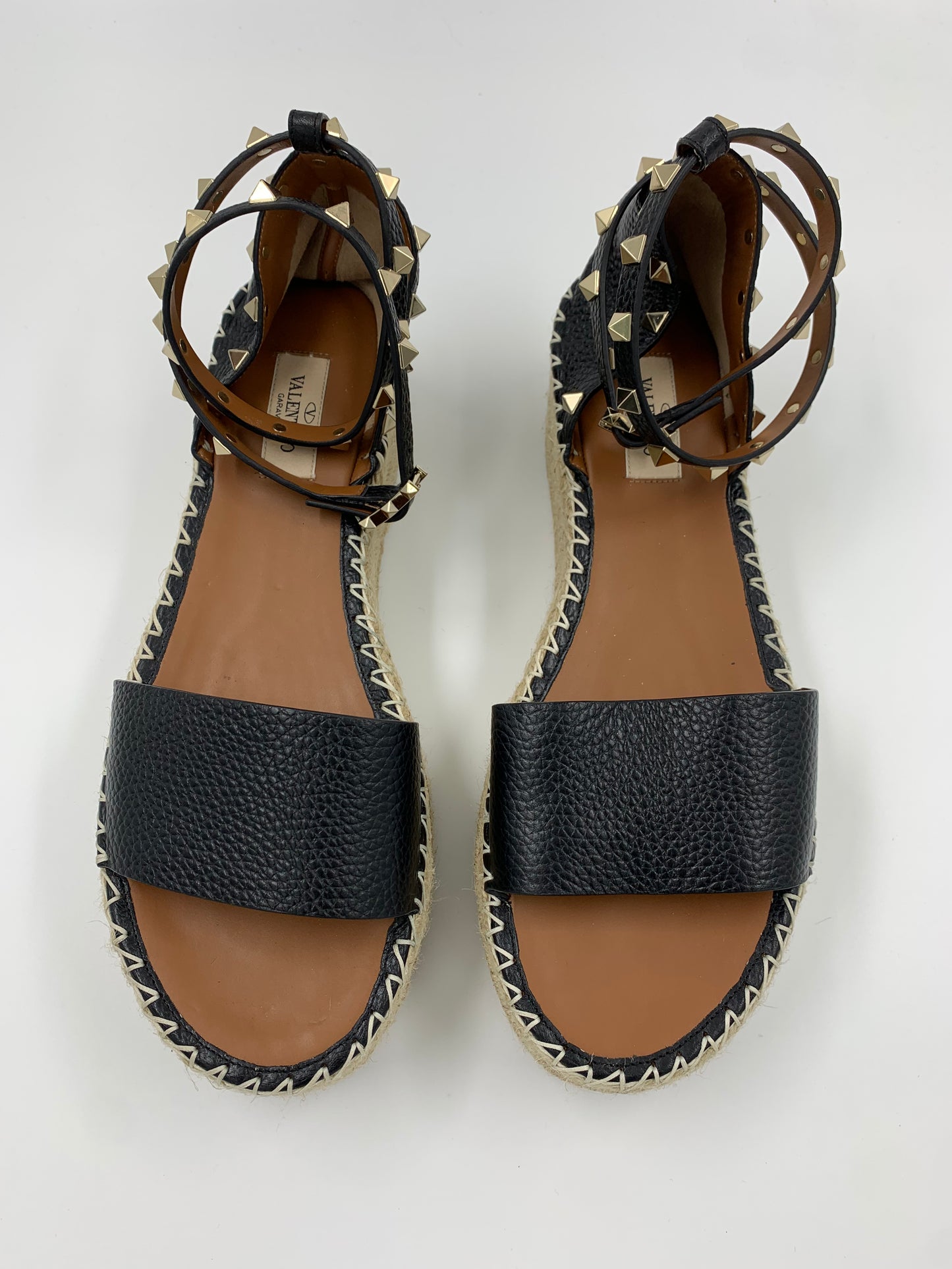 Valentino Garavani Rockstud Double Wrap Espadrille | SZ41