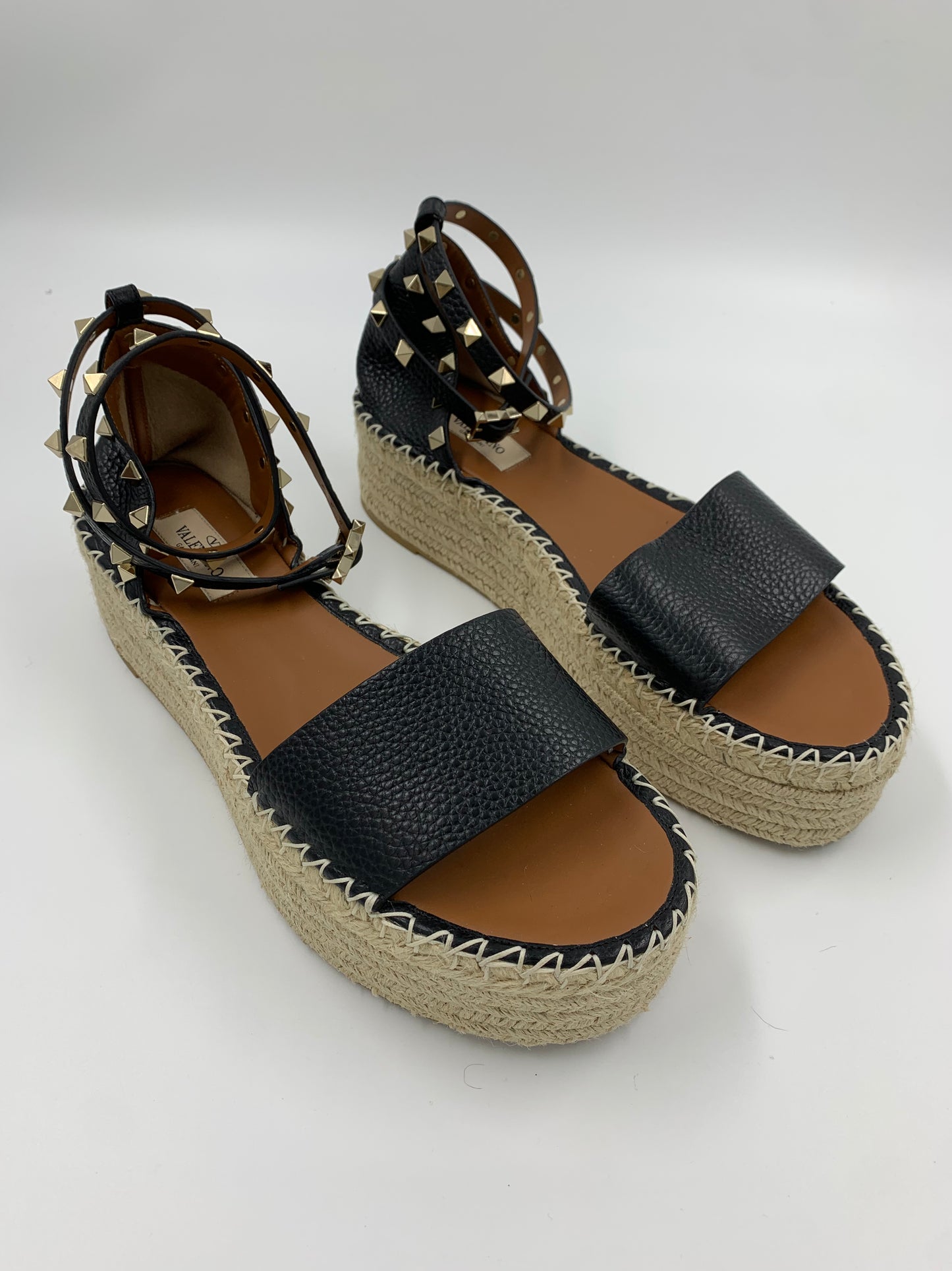 Valentino Garavani Rockstud Double Wrap Espadrille | SZ41