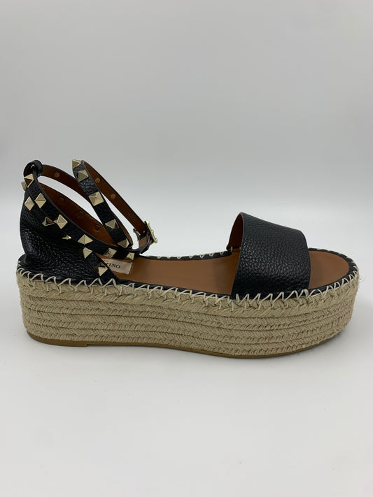 Valentino Garavani Rockstud Double Wrap Espadrille | SZ41