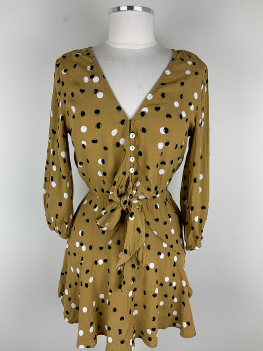 Kivari Yellow Polka Dot Sundress | SZ S