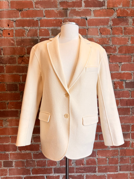 Anine Bing Cream Quinn Blazer | SZ XS