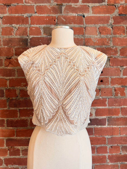 NWT Elliatt Ivory/Nude Harper Top | SZ M