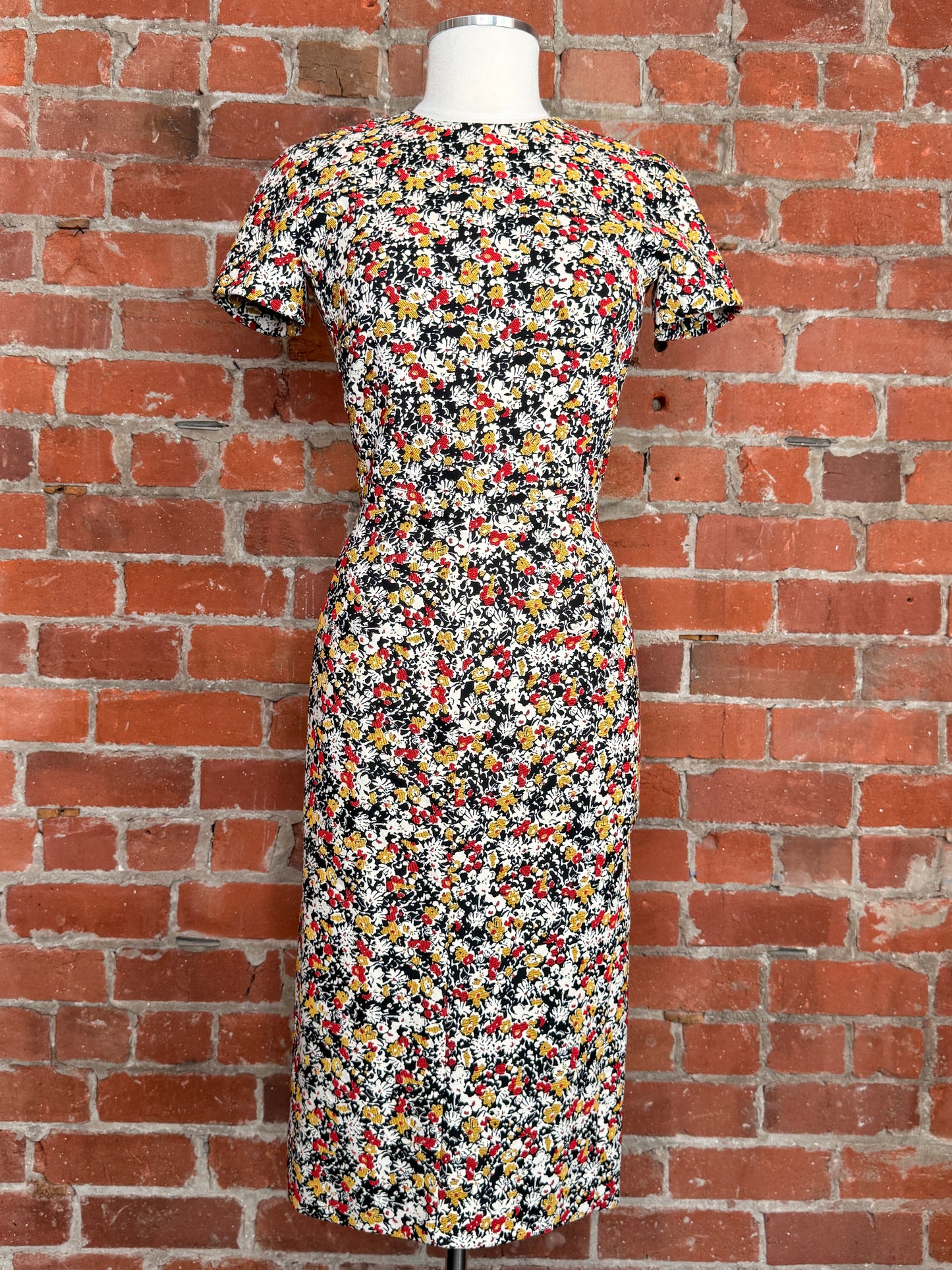 Victoria Beckham Jacquard Midi Dress | SZ 6