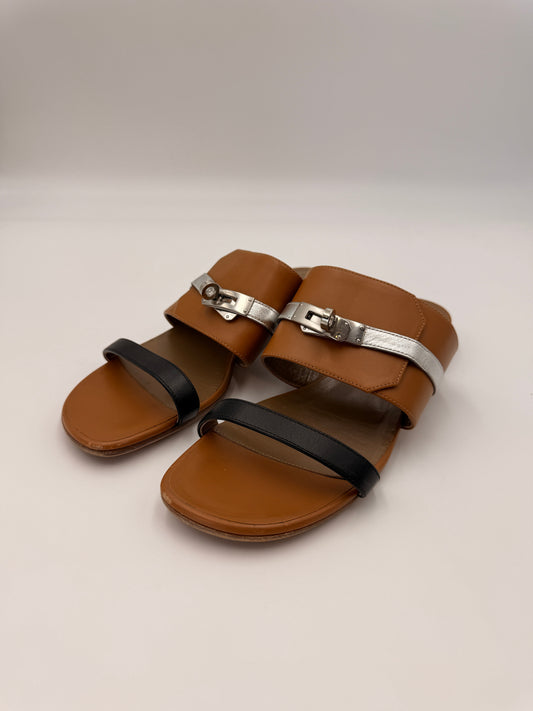 Hermes Bicolor Avenue Sandal | SZ 40