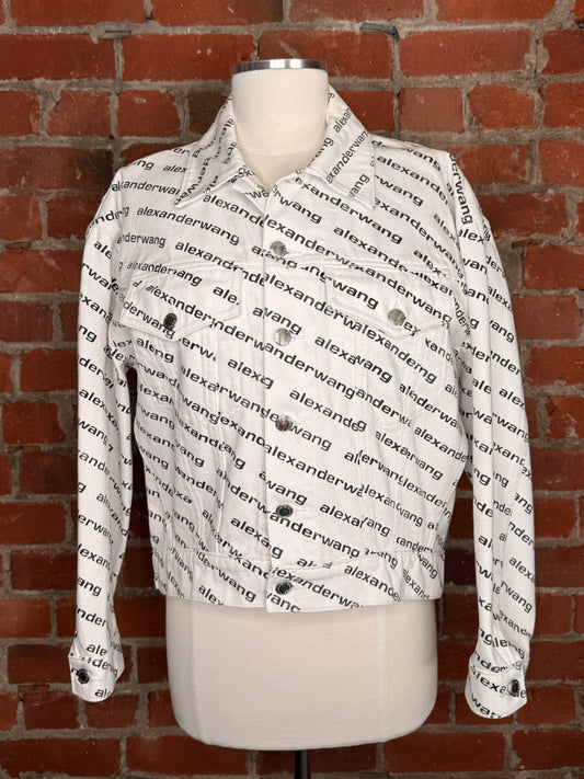 Alexander Wang Falling Back Logo Jacket | SZ XS