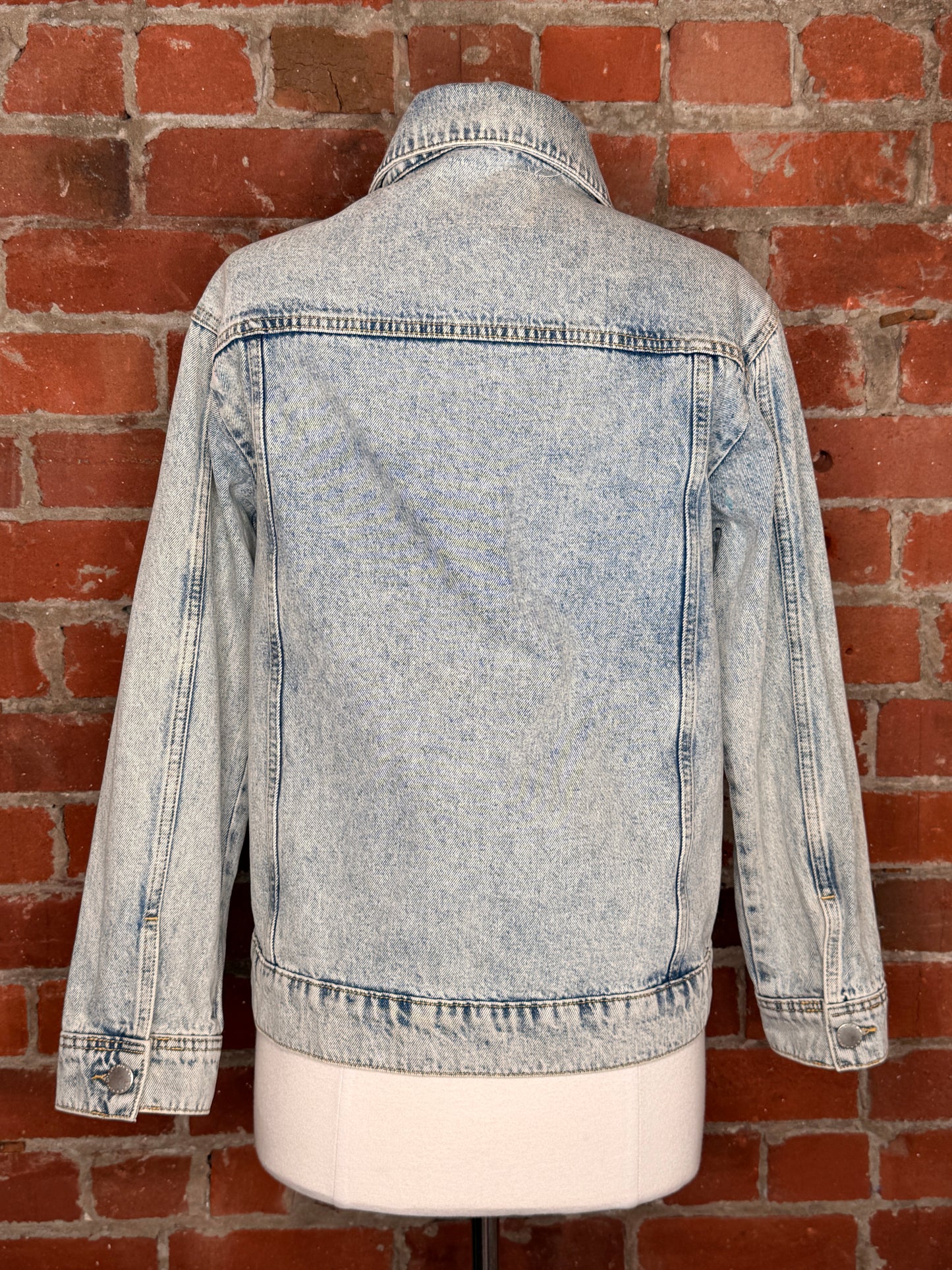 Maje Baltimore Embroidered Denim Jacket | SZ 36