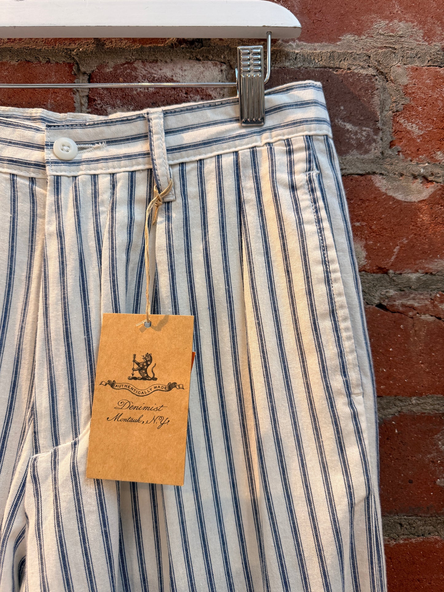 NWT Denimist Blair Stripe Double-Pleat Pants | SZ 23